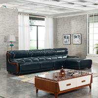 Carolean Modern Home Furniture Solid Wood Leather Sofa SF10