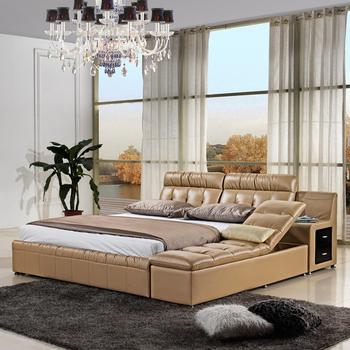 Carolean Elegant Bedroom Design Storage Bed  C577