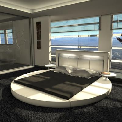 Carolean european style modern round bed C377