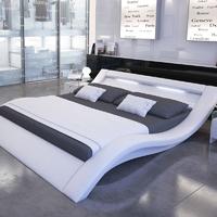Carolean Modern bedroom LED furniture bed C563