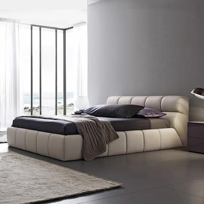 King size upholstered bed C569